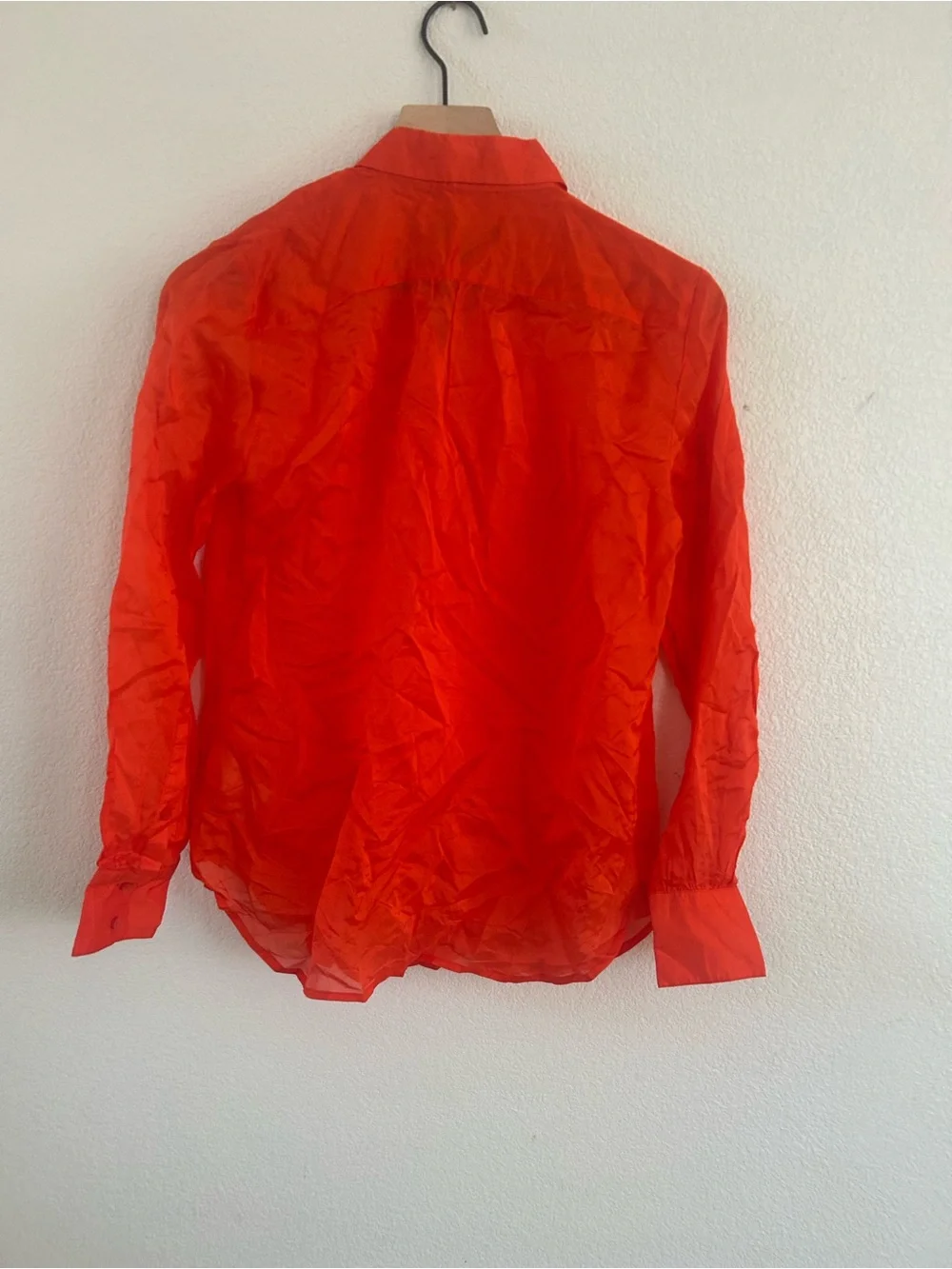 J. Crew orange Button-Down Casual Shirt
